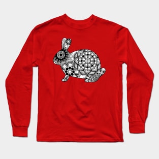 Mandala Rabbit (Bun-dala) Long Sleeve T-Shirt